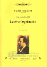 Orgelwerke, Band 3 - Leichte Orgelstücke Heft 1 (Ped.)